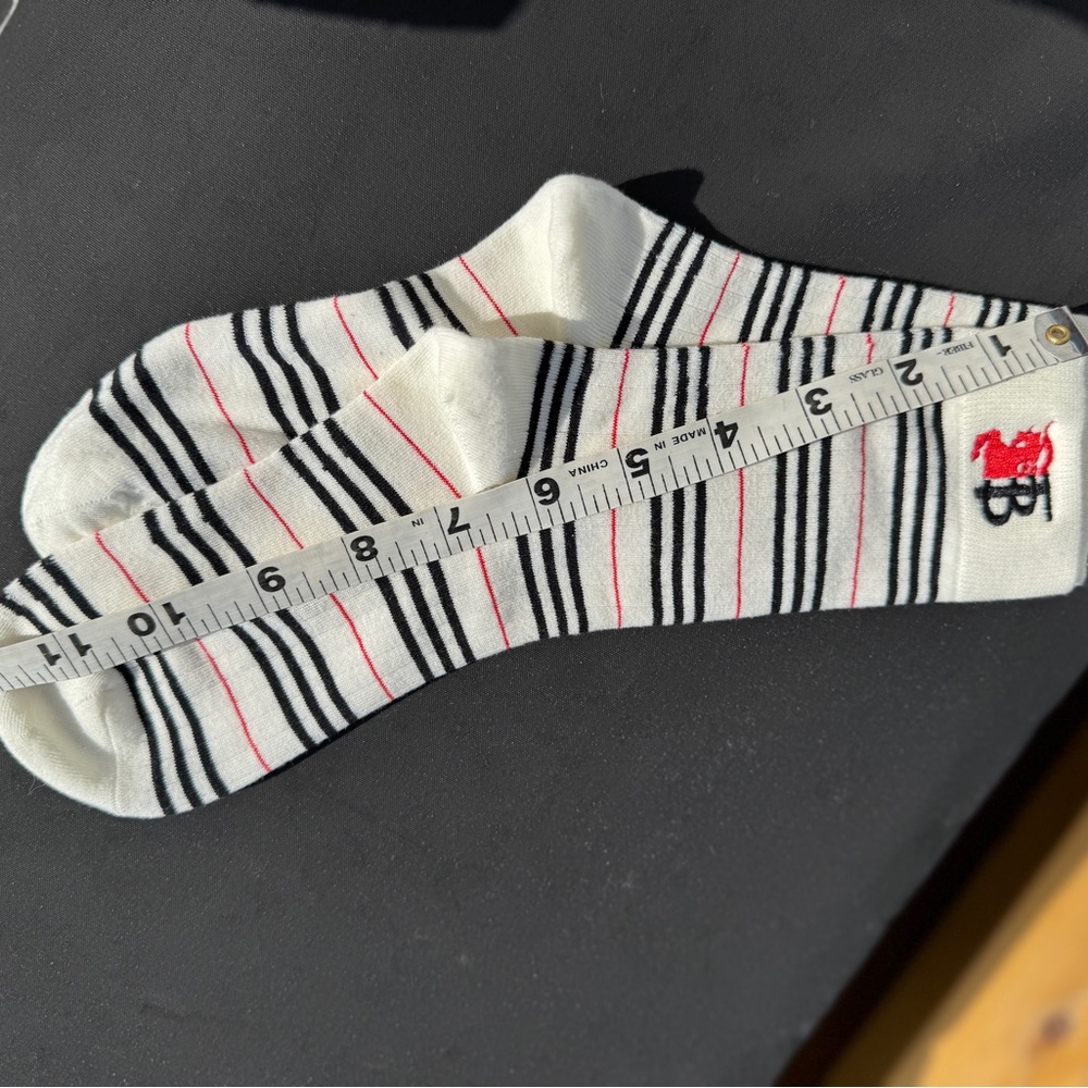 Burberry Striped Socks - TB LOGO🔥thin w/Stretch! Unisex/OS - Picture 3 of 6
